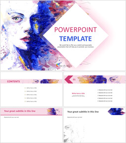 Detail Powerpoint Template Portrait Nomer 3