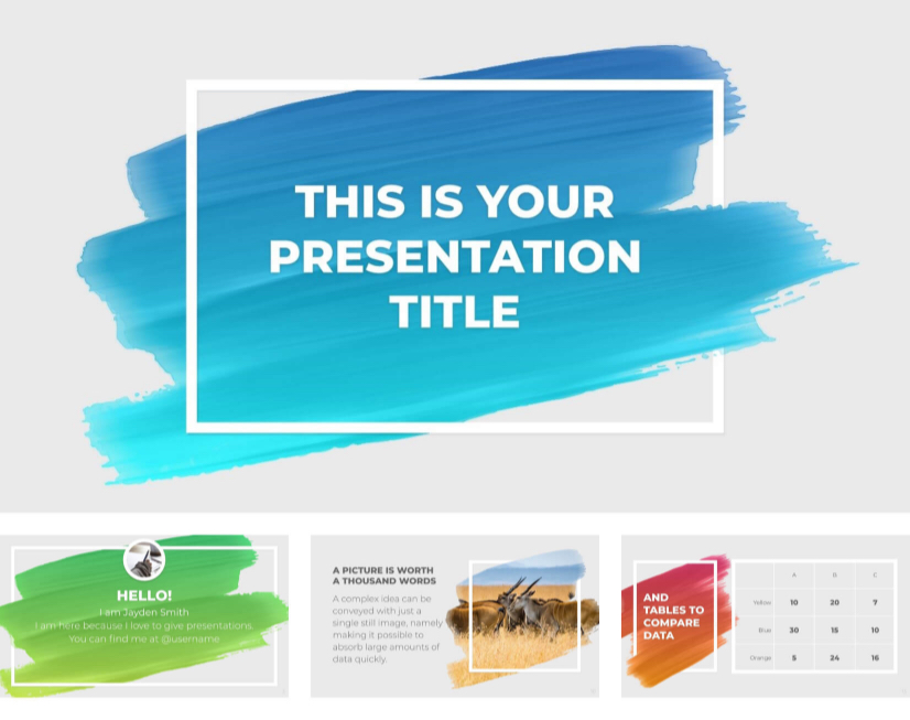 Detail Powerpoint Template Portrait Nomer 38