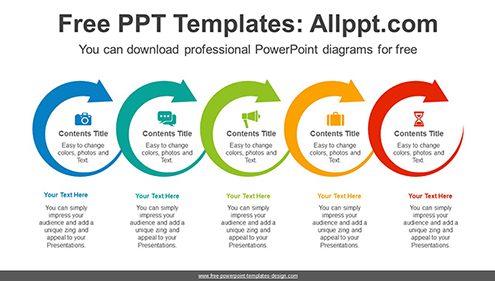 Detail Powerpoint Template Process Flow Free Nomer 11