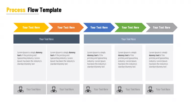 Detail Powerpoint Template Process Flow Free Nomer 3