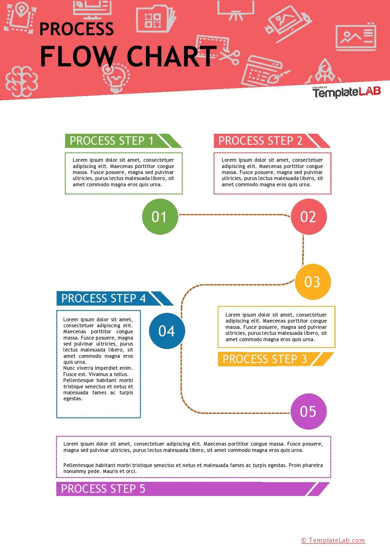 Detail Powerpoint Template Process Flow Free Nomer 35