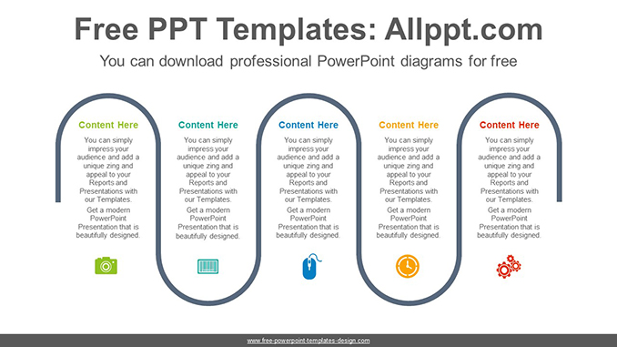 Detail Powerpoint Template Process Flow Free Nomer 5