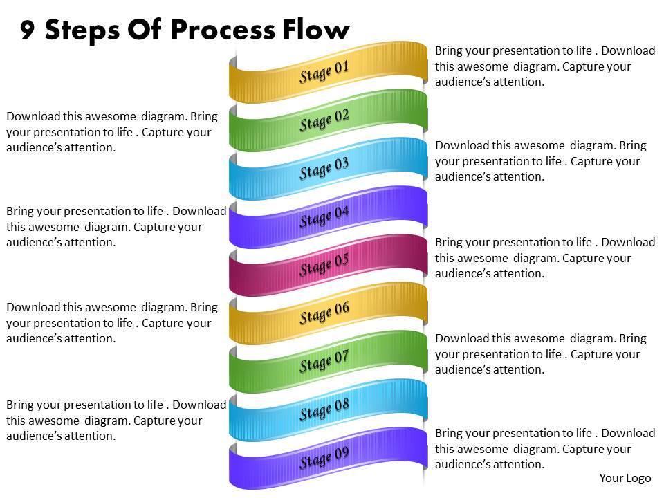 Detail Powerpoint Template Process Flow Free Nomer 51