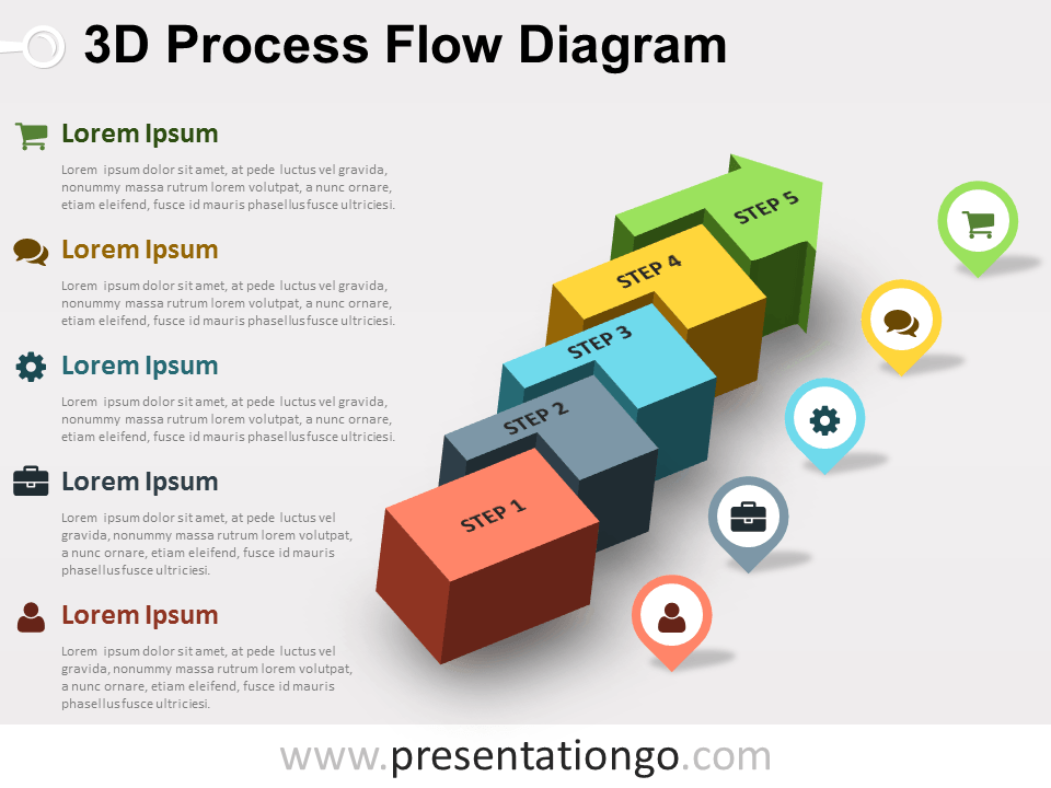 Detail Powerpoint Template Process Flow Free Nomer 8