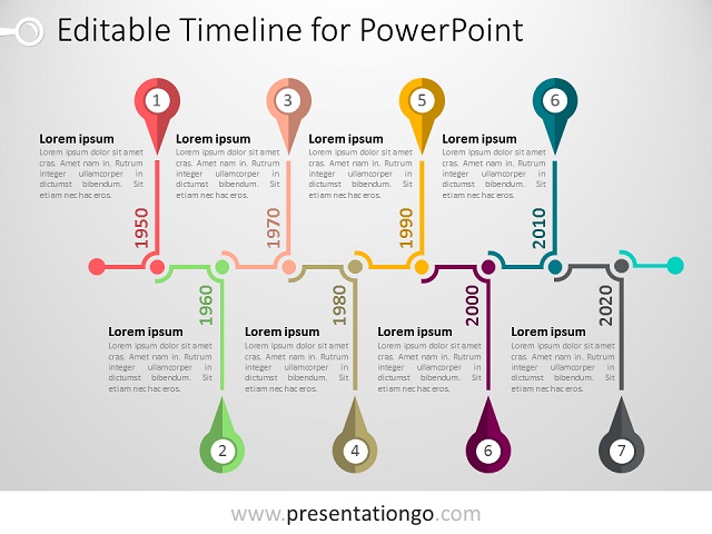 Detail Powerpoint Timeline Template Nomer 2