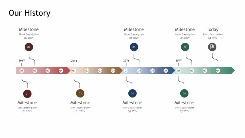 Detail Powerpoint Timeline Template Nomer 9