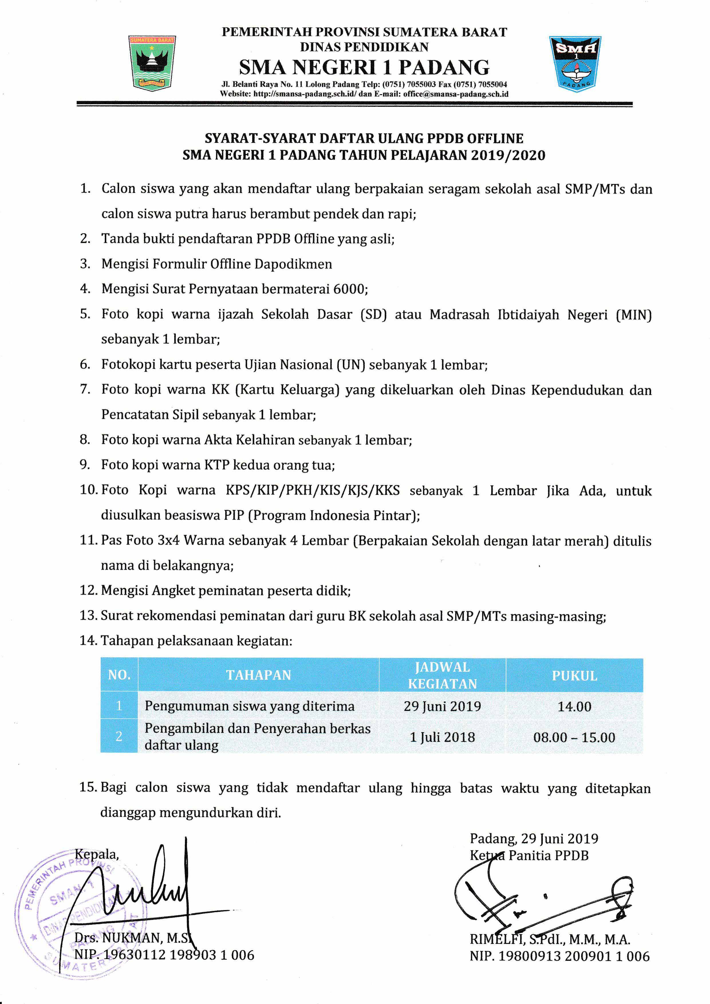 Detail Ppdb Online Kota Padang 2018 2019 Nomer 45