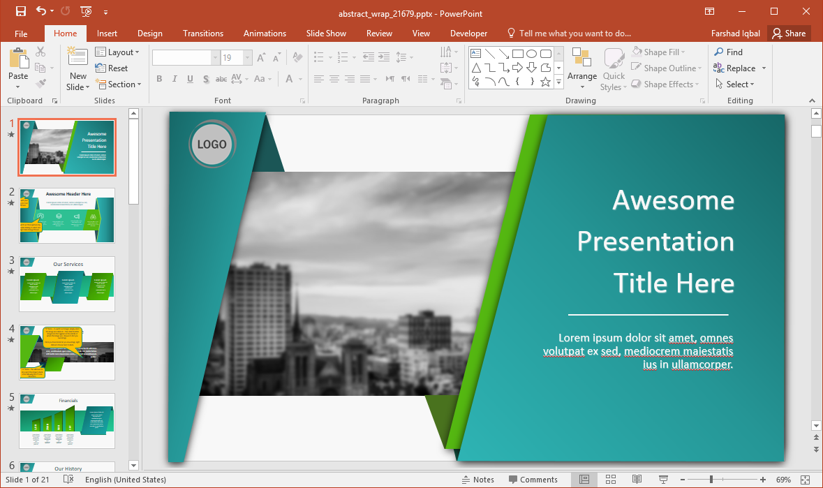 Detail Ppt Template Animation Nomer 48