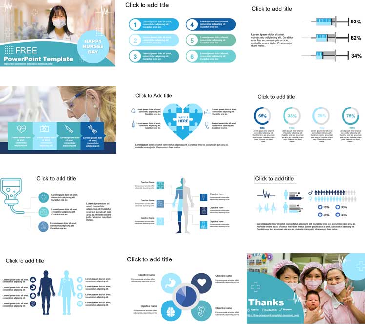 Detail Ppt Template Free Download Nurse Nomer 12