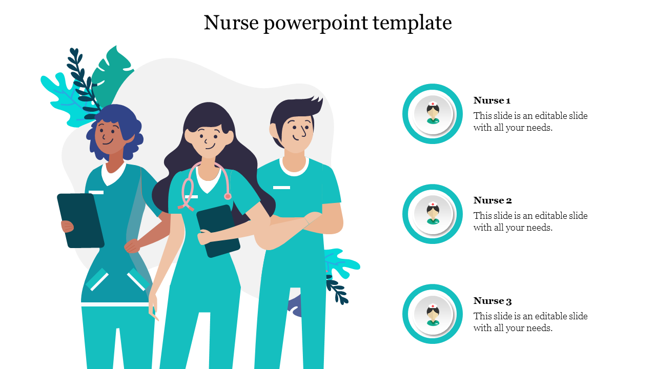 Detail Ppt Template Free Download Nurse Nomer 5