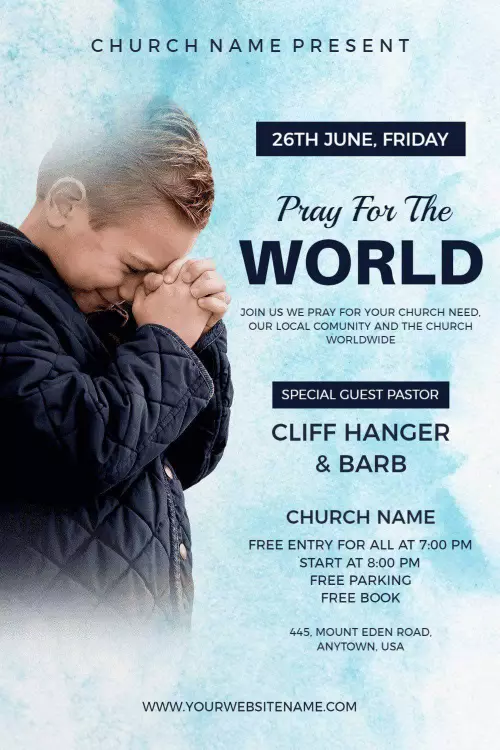 Detail Prayer Poster Template Nomer 50