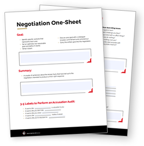 Detail Pre Negotiation Plan Template Nomer 13