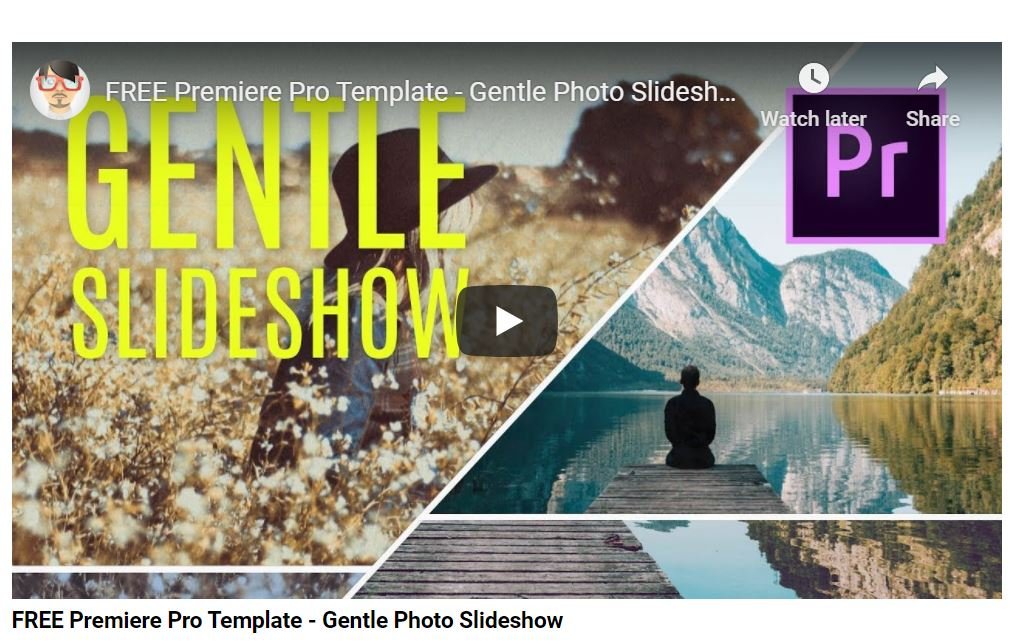 Detail Premiere Pro Template Slideshow Free Nomer 6