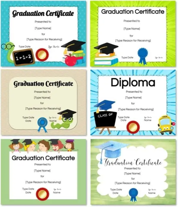 Detail Preschool Diploma Certificate Template Nomer 48