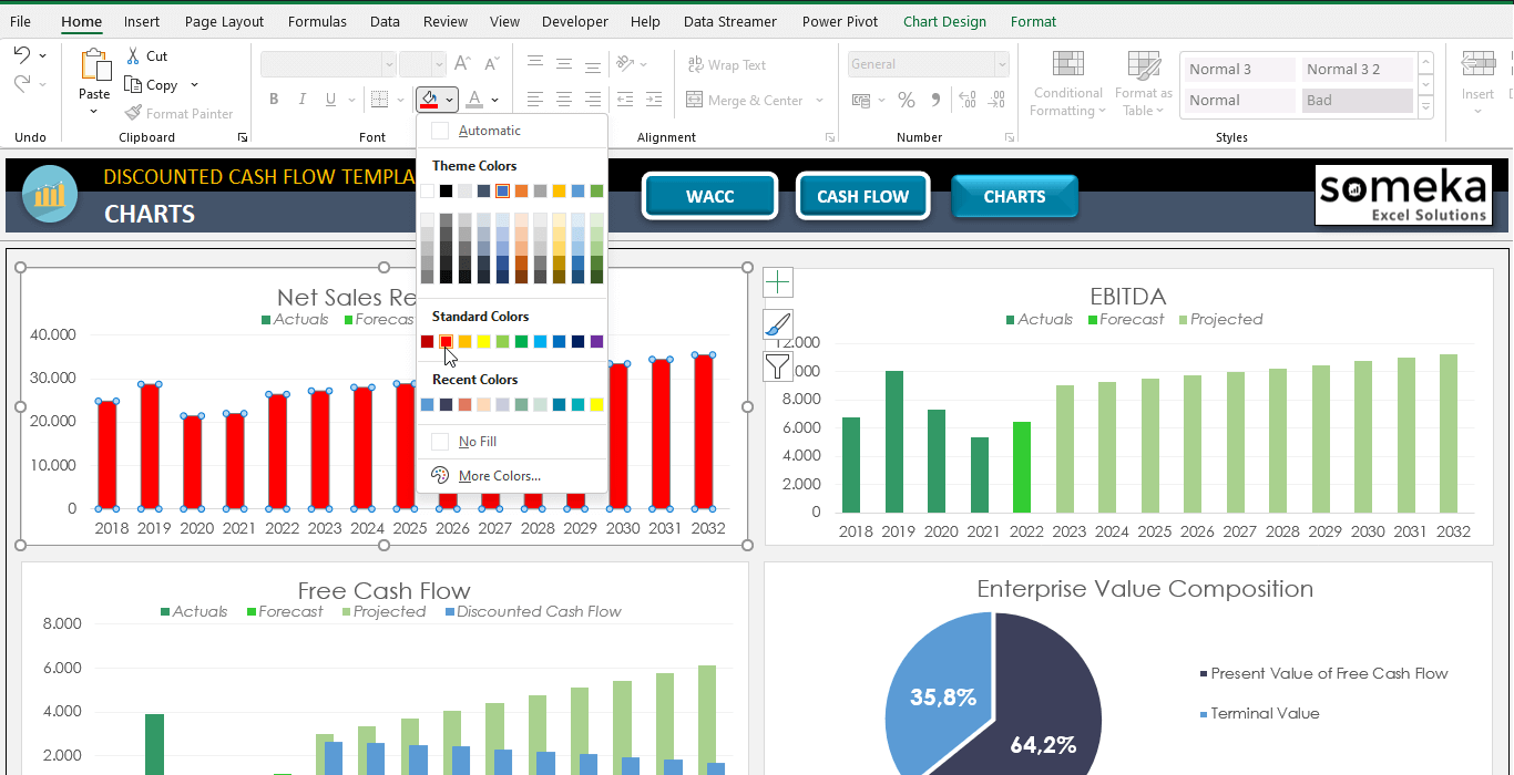 Detail Present Value Of Future Cash Flows Excel Template Nomer 25