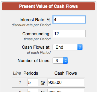 Detail Present Value Of Future Cash Flows Excel Template Nomer 26