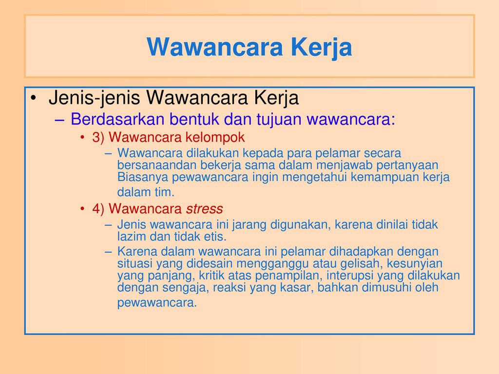 Presentasi Wawancara Kerja - KibrisPDR