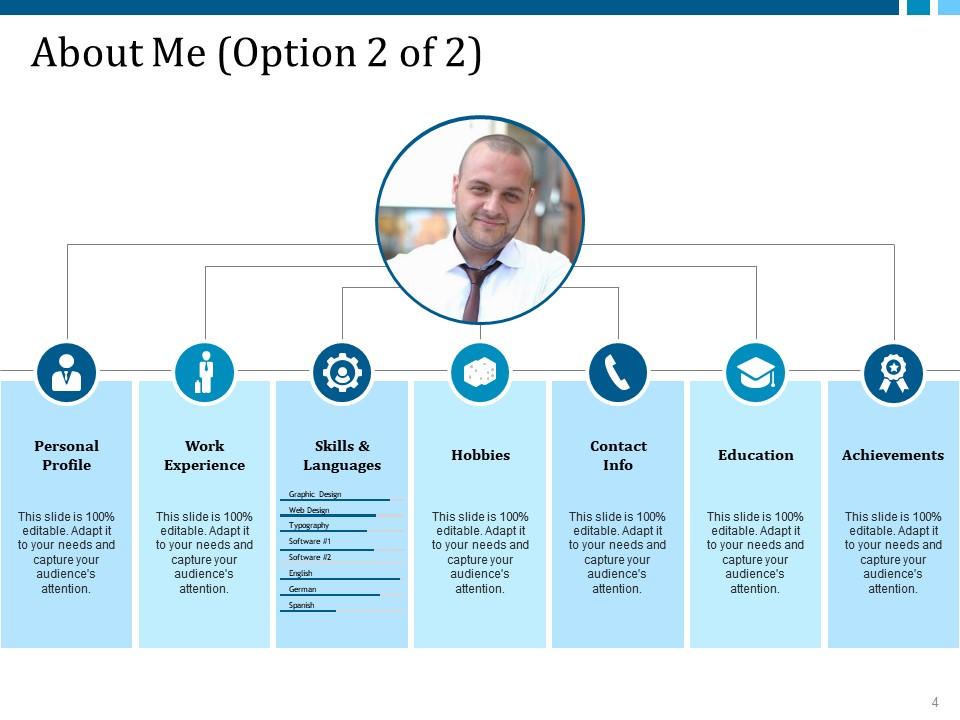 Detail Presentation About Yourself Template Nomer 3