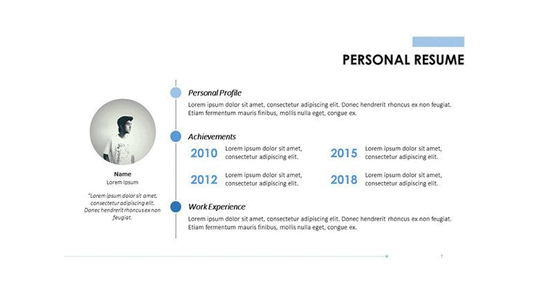 Detail Presentation About Yourself Template Nomer 51