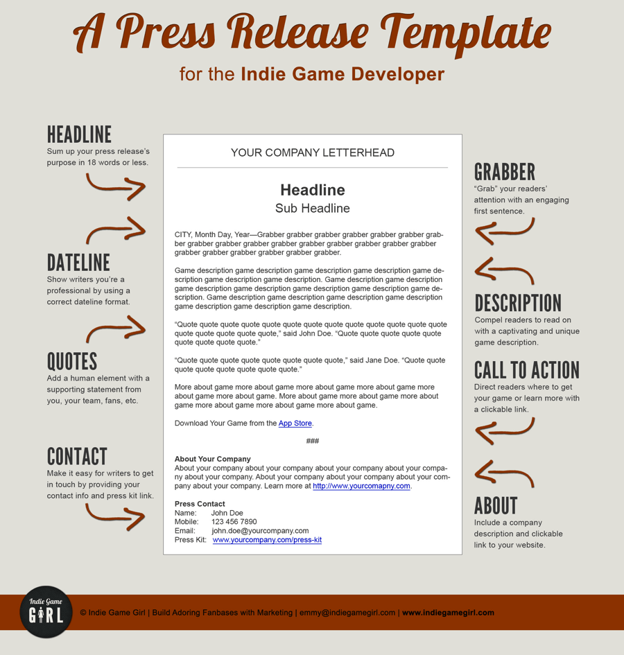 Detail Press Release Template Nomer 10