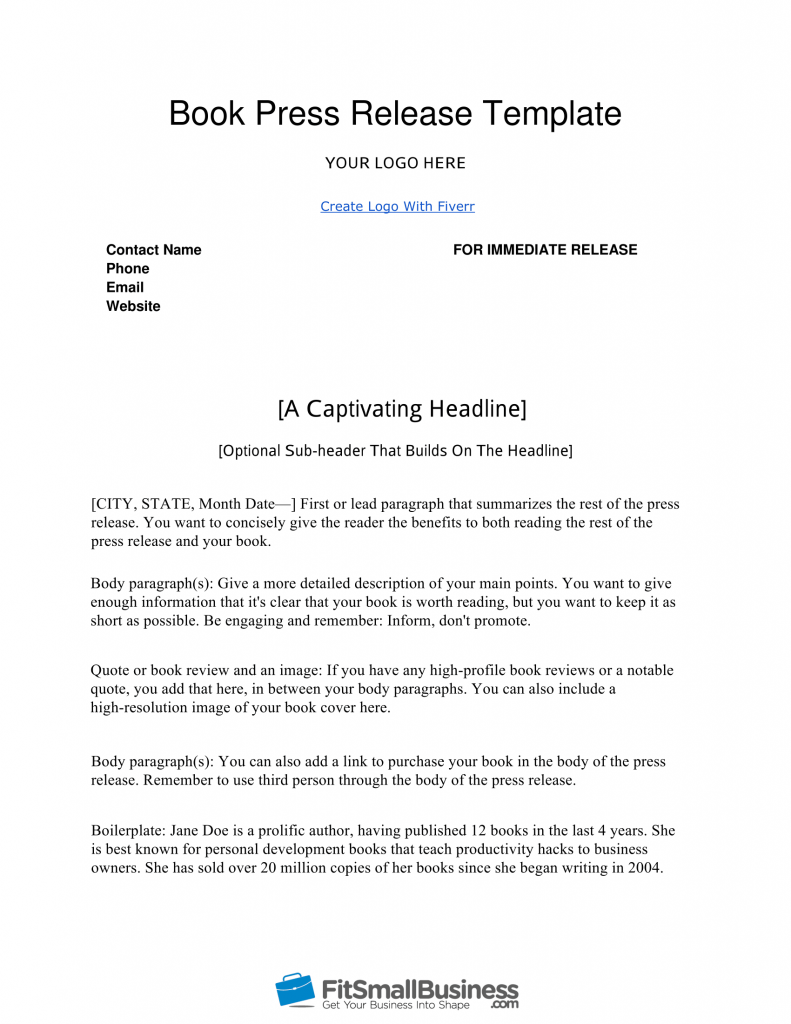 Detail Press Release Template Nomer 24