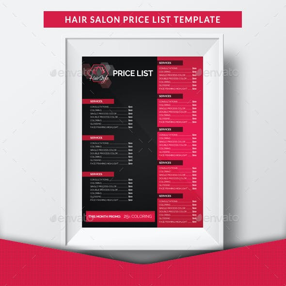 Detail Price List Template Nomer 28