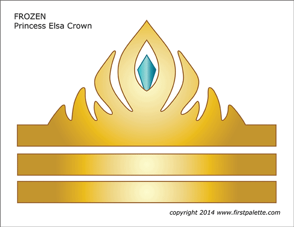 Detail Princess Crown Template Nomer 13