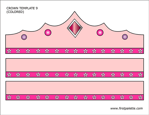 Detail Princess Crown Template Nomer 5