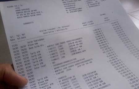 Detail Print Buku Tabungan Bni Nomer 13