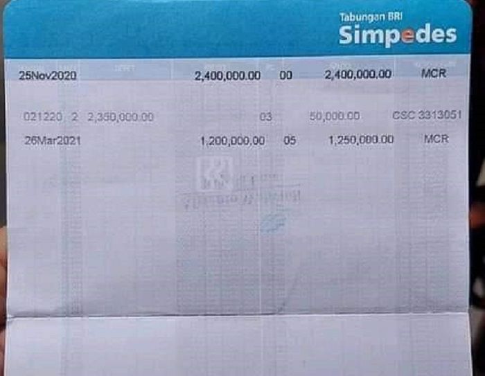 Detail Print Buku Tabungan Bni Nomer 36