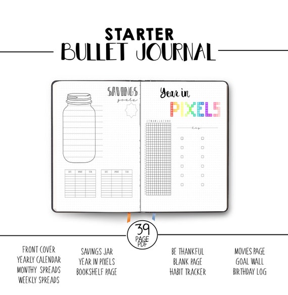 Detail Printable Bullet Journal Template Nomer 33