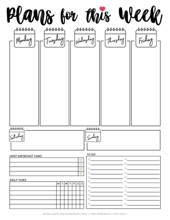 Detail Printable Bullet Journal Template Nomer 5