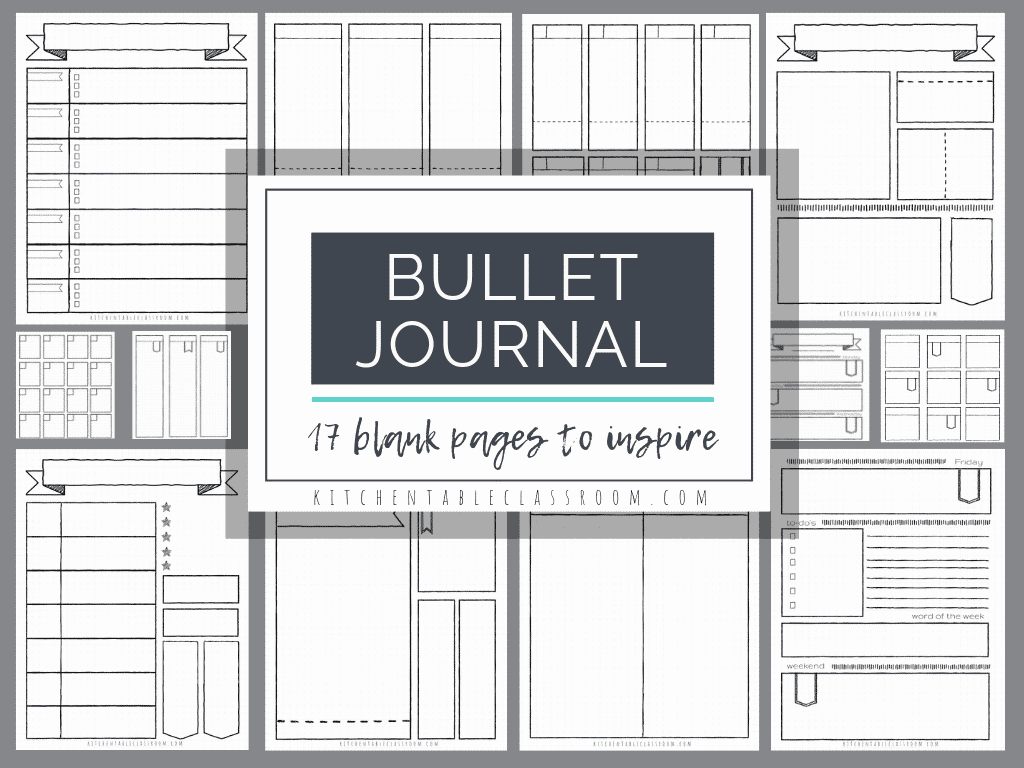 Detail Printable Bullet Journal Template Nomer 7