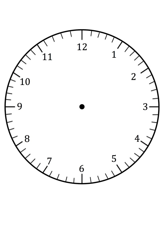 Printable Clock Template - KibrisPDR