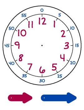 Detail Printable Clock Template Nomer 28