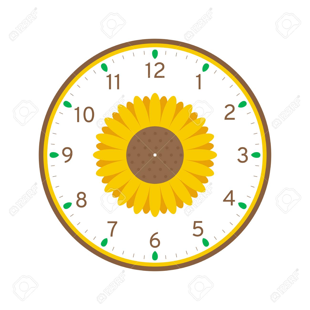 Detail Printable Clock Template Nomer 42