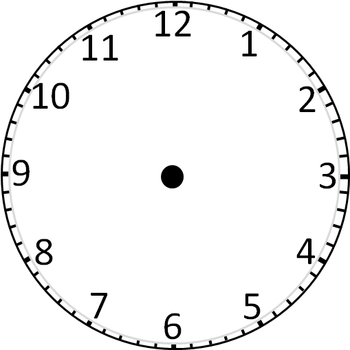 Detail Printable Clock Template Nomer 43