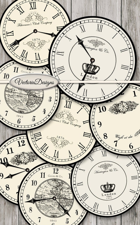 Detail Printable Clock Template Nomer 46