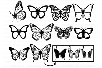 Detail Printable Cut Out Butterfly Template Nomer 23
