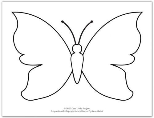 Detail Printable Cut Out Butterfly Template Nomer 5