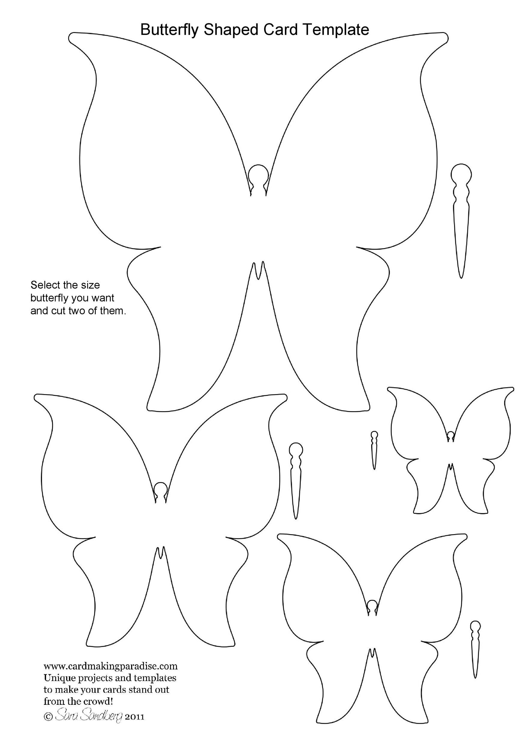 Detail Printable Cut Out Butterfly Template Nomer 8