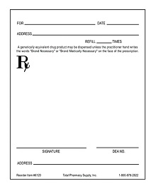 Detail Printable Editable Prescription Template Nomer 12