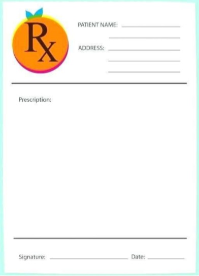 Detail Printable Editable Prescription Template Nomer 41