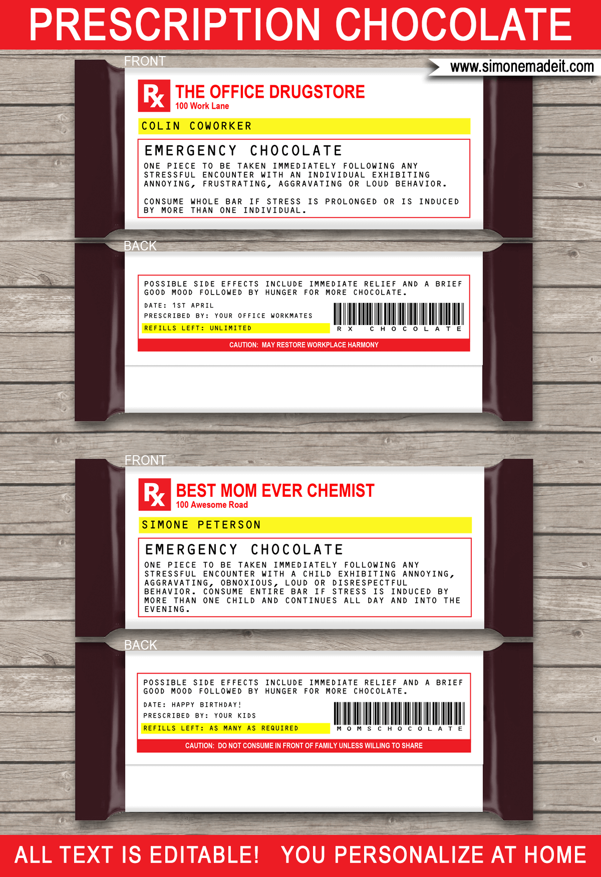 Detail Printable Editable Prescription Template Nomer 51