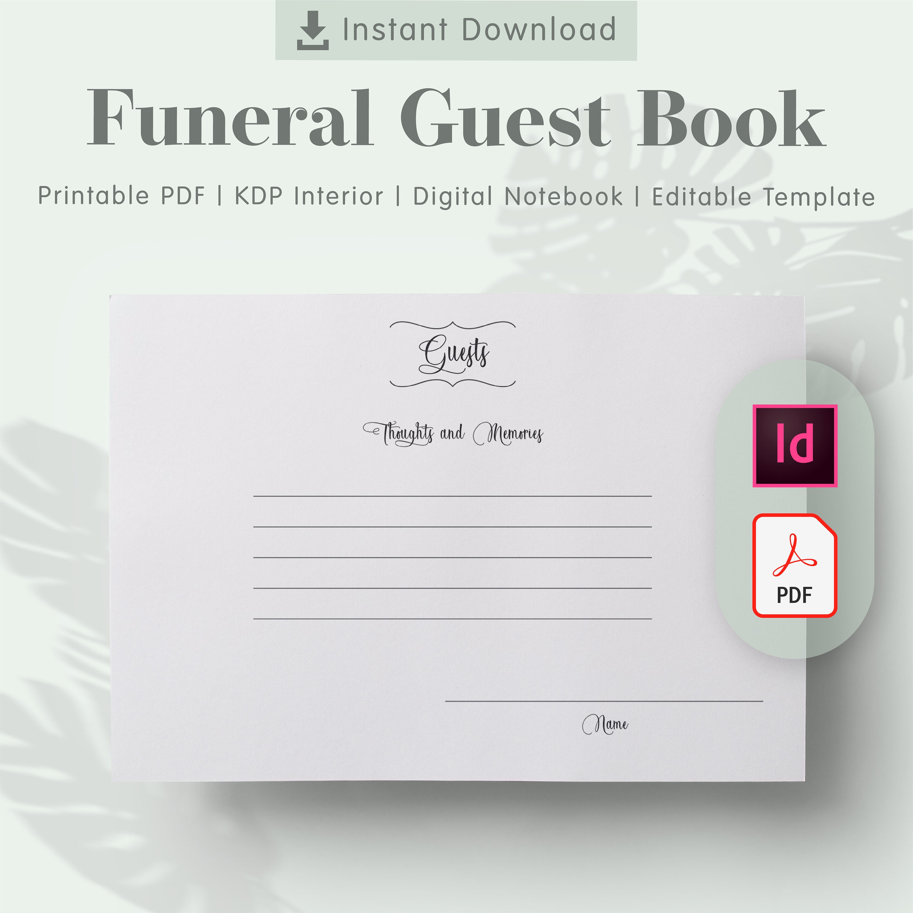 Detail Printable Guest Book Template Nomer 5