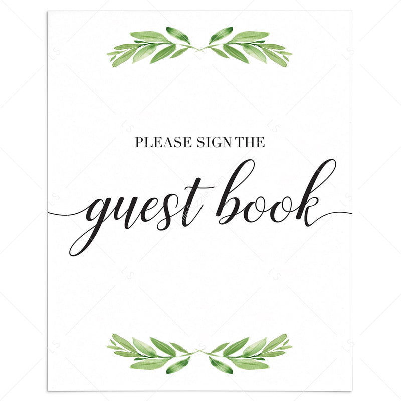 Detail Printable Guest Book Template Nomer 45