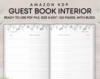 Detail Printable Guest Book Template Nomer 8