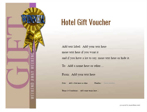 Detail Printable Hotel Voucher Template Nomer 39