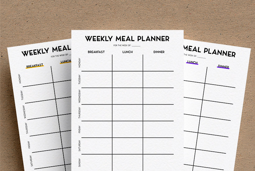 Detail Printable Monthly Meal Planner Template Nomer 36