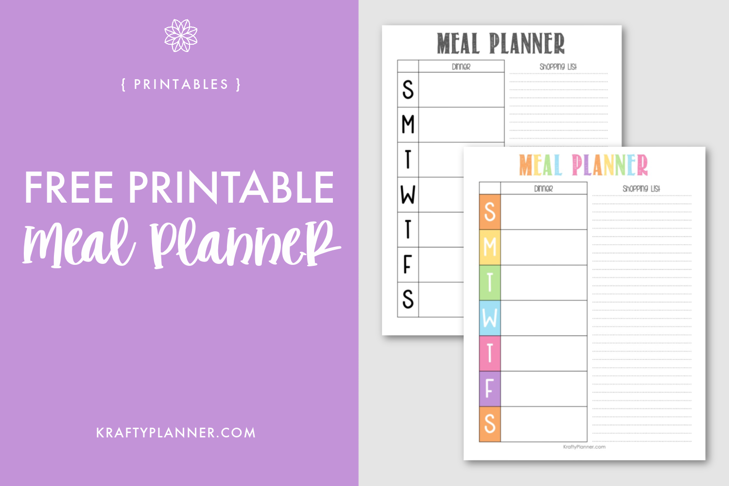 Detail Printable Monthly Meal Planner Template Nomer 45
